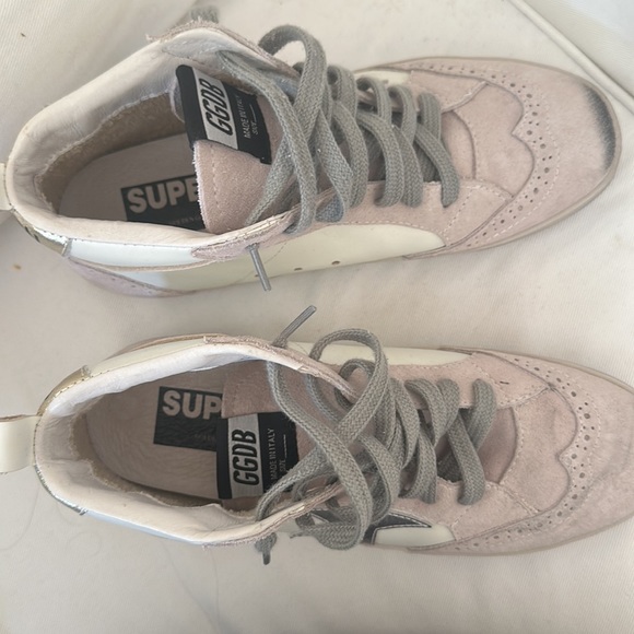 Golden Goose, GGDB, midistar, white, pink & grey - Picture 2 of 7